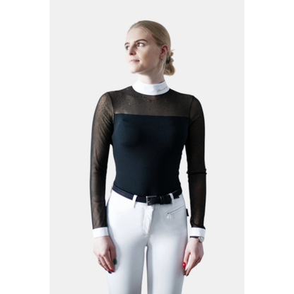 Fleur De Lys Cindy LS Competition Shirt - Black