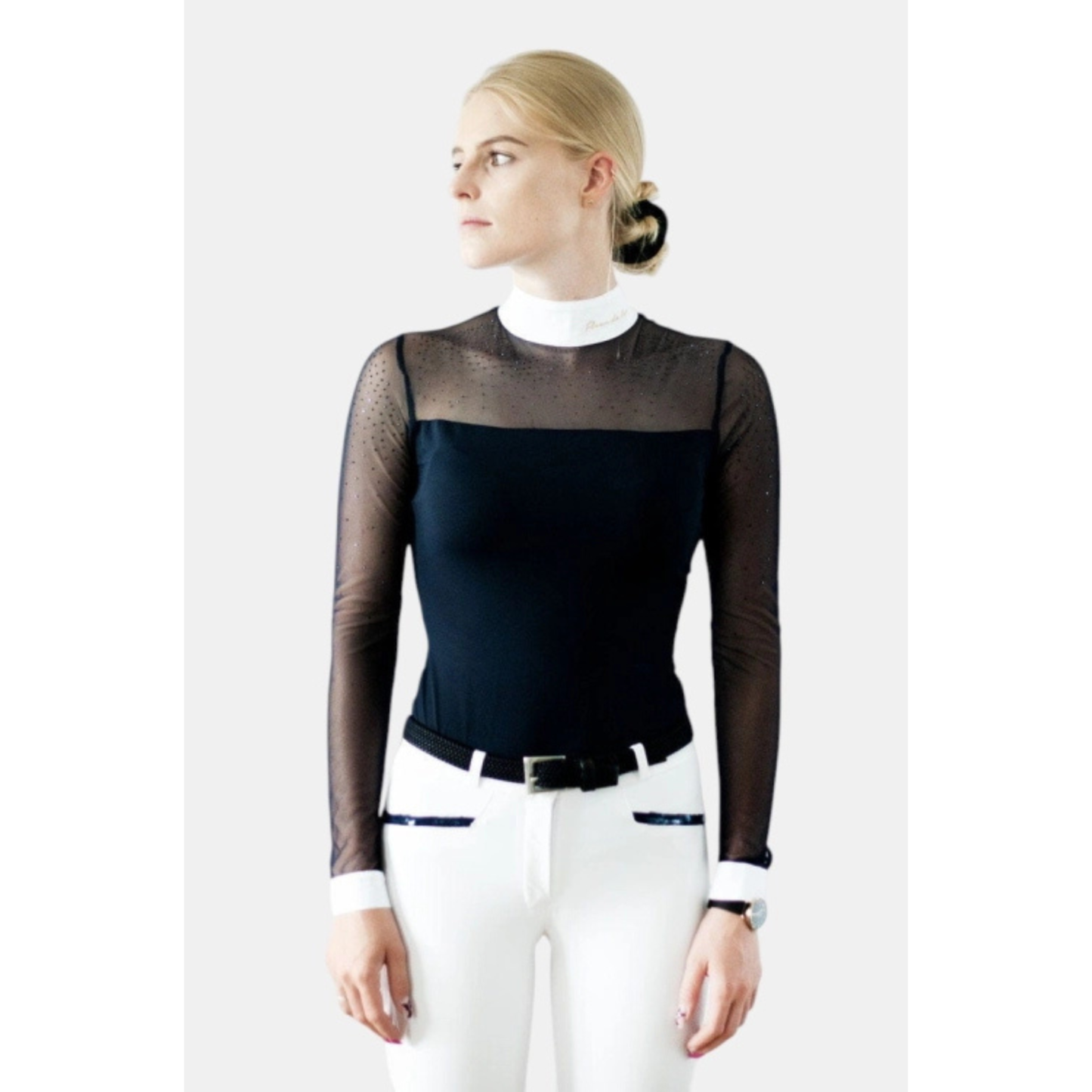 Fleur De Lys Cindy LS Competition Shirt - Navy