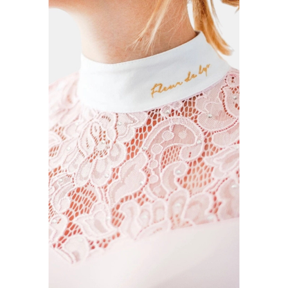 Fleur De Lys Cristall LS Competition Shirt - Pink