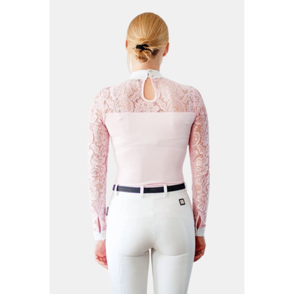 Fleur De Lys Cristall LS Competition Shirt - Pink