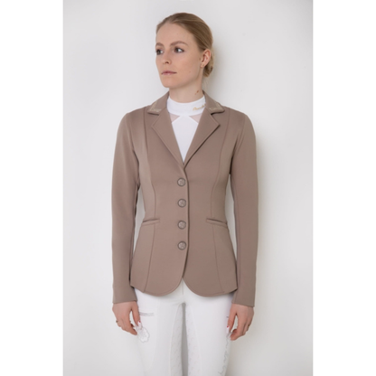 Fleur De Lys Glitter Show Jacket - Beige