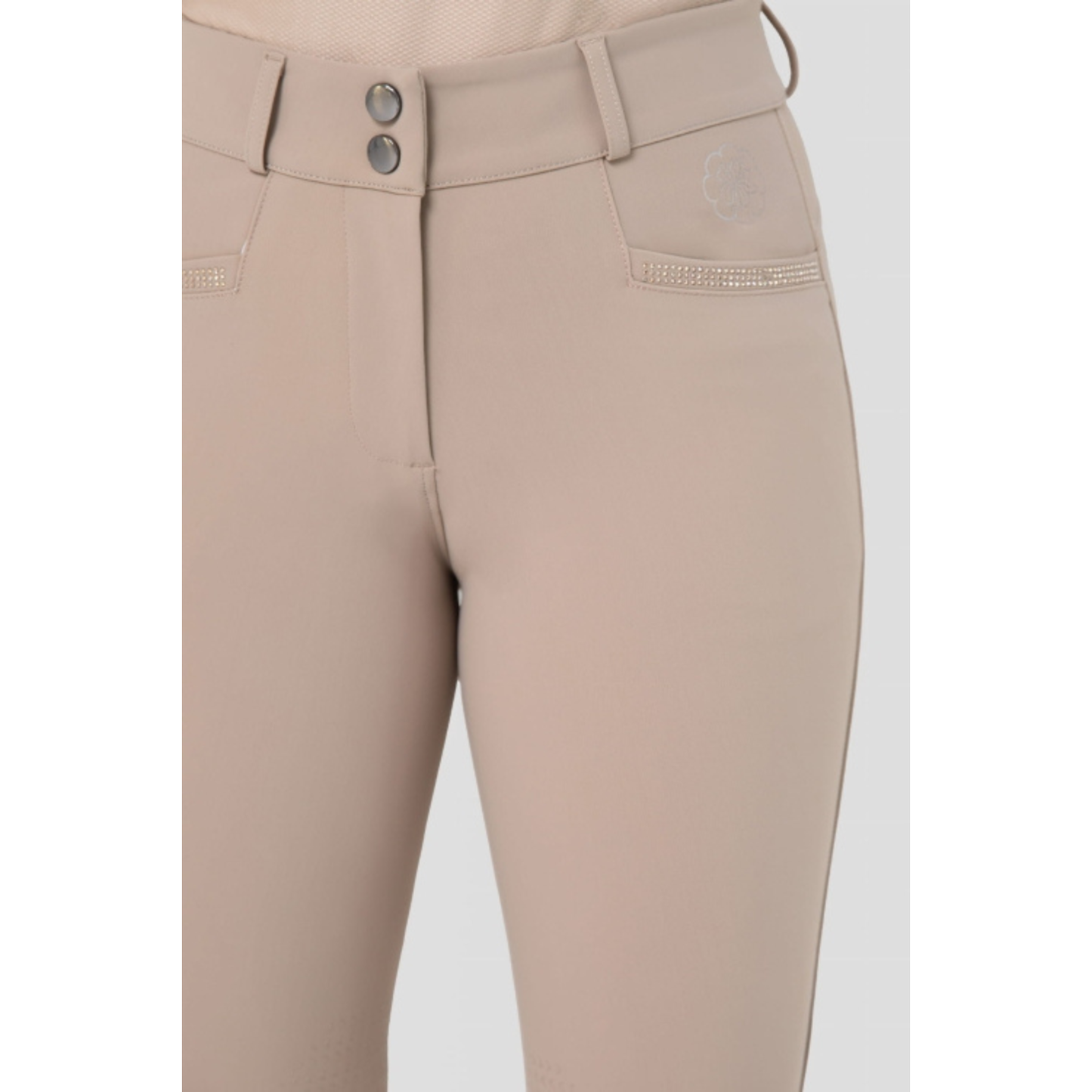 Fleur De Lys Womans Maple Knee Grip Breeches - Beige