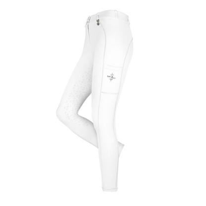 FairPlay Armida Full Seat Silicone Breeches - White - Size EU36(8) & EU38(10) Only