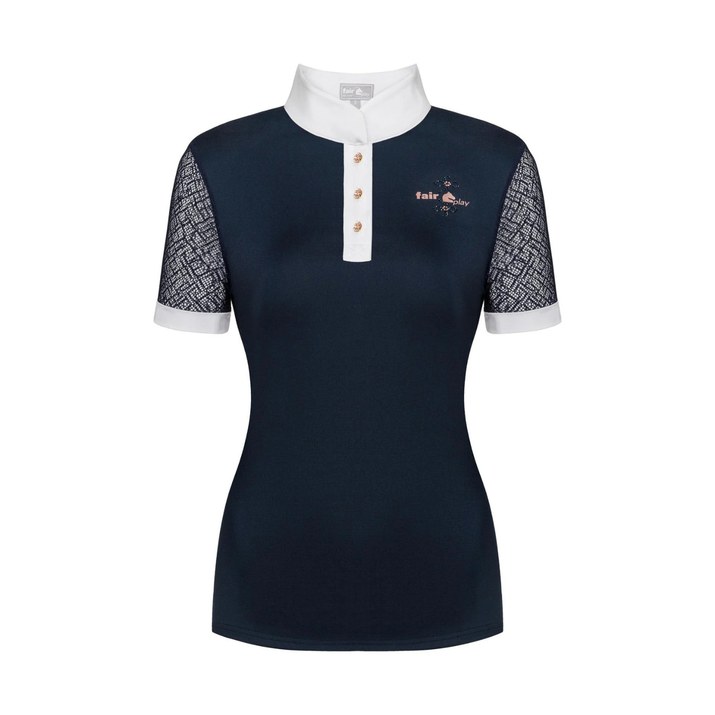 FairPlay Cecile Rose Gold Short Sleeve Shirt