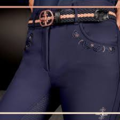 FairPlay Daisy Chic Rose Gold Breeches - Navy - EU36(8) Only
