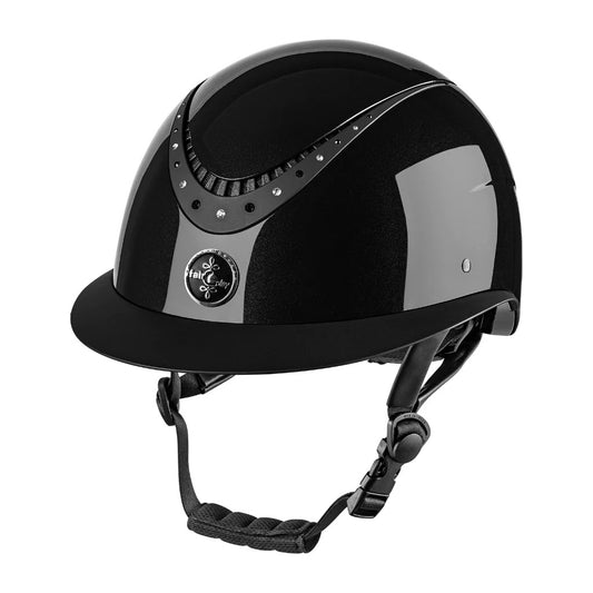 FairPlay Apoleus Shiny Wide Peak Helmet - Black Large (58-60cm) Only