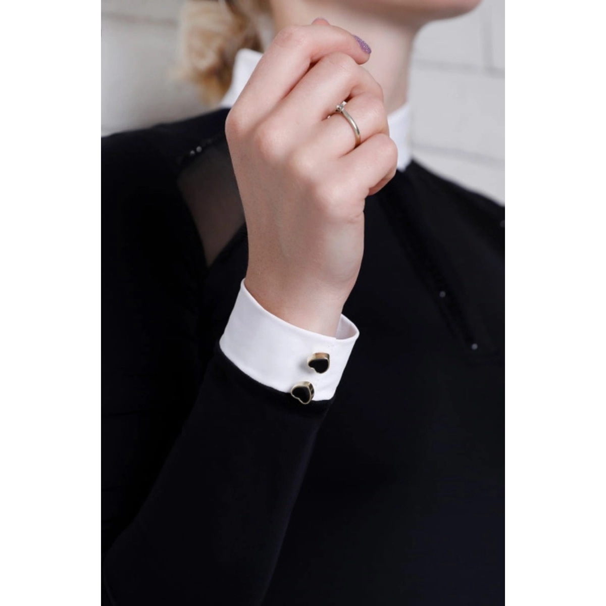 Fleur De Lys Poppy LS Shirt - Black