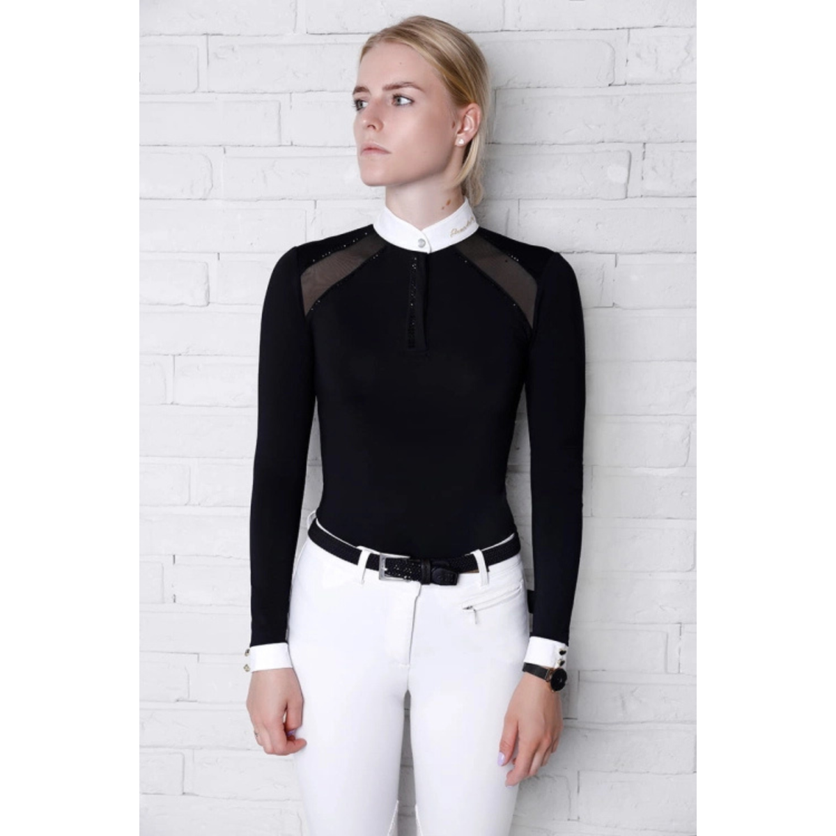 Fleur De Lys Poppy LS Shirt - Black