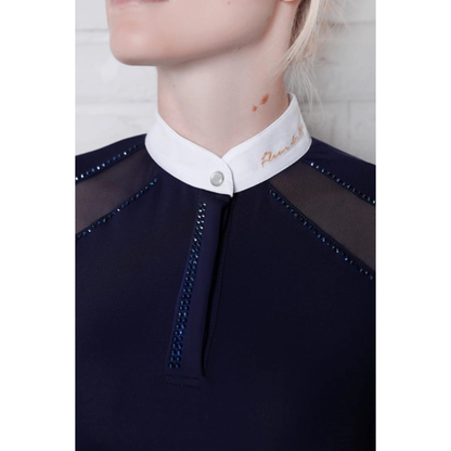 Fleur De Lys Poppy LS Shirt - Navy