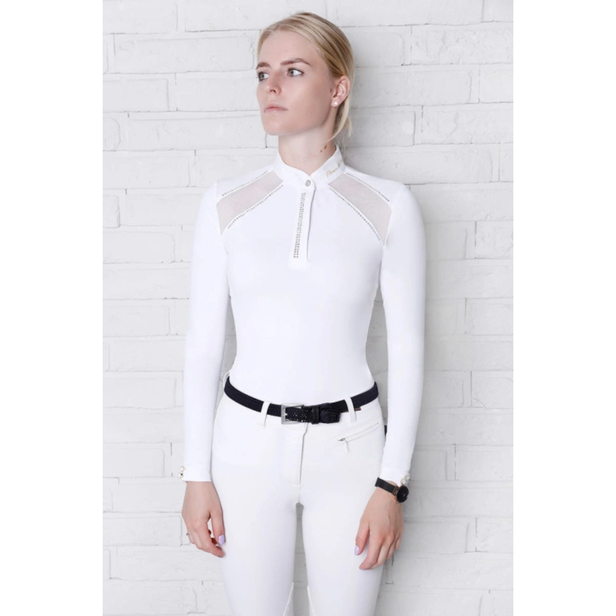 Fleur De Lys Poppy LS Shirt - White