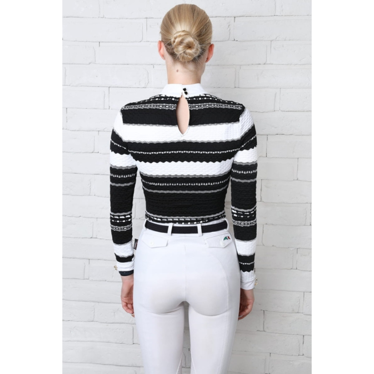 Fleur De Lys Chamomile Long Sleeve Shirt - Black