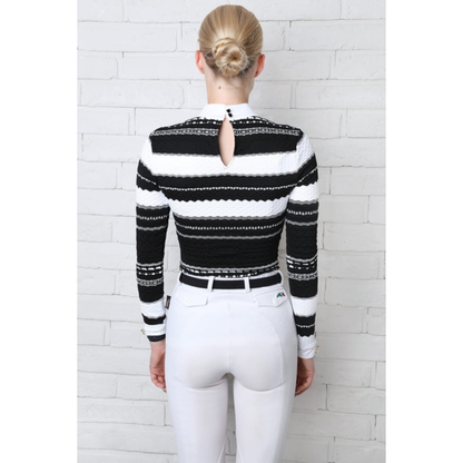 Fleur De Lys Chamomile Long Sleeve Shirt - Black