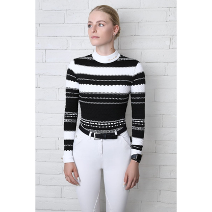 Fleur De Lys Chamomile Long Sleeve Shirt - Black