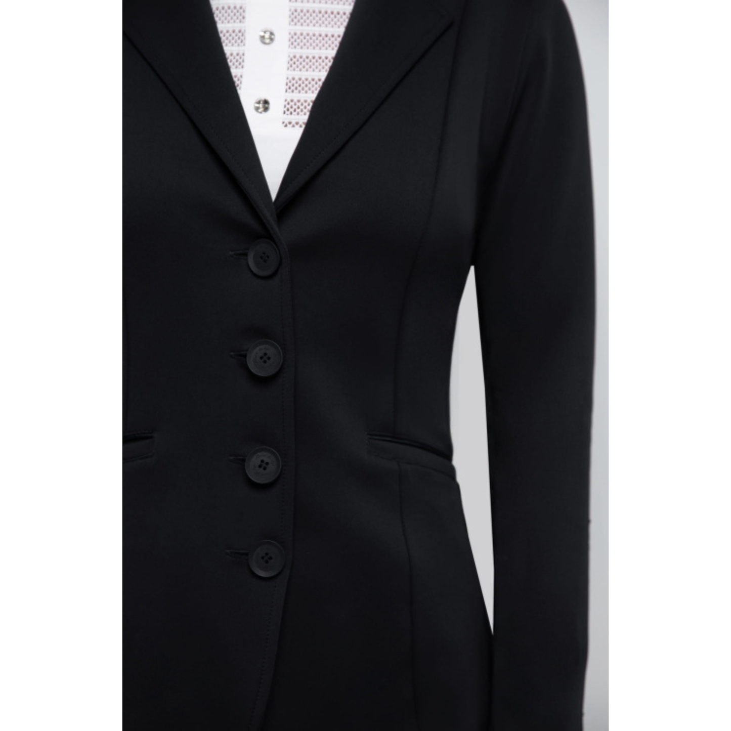 Fleur De Lys Glitter Show Jacket - Black