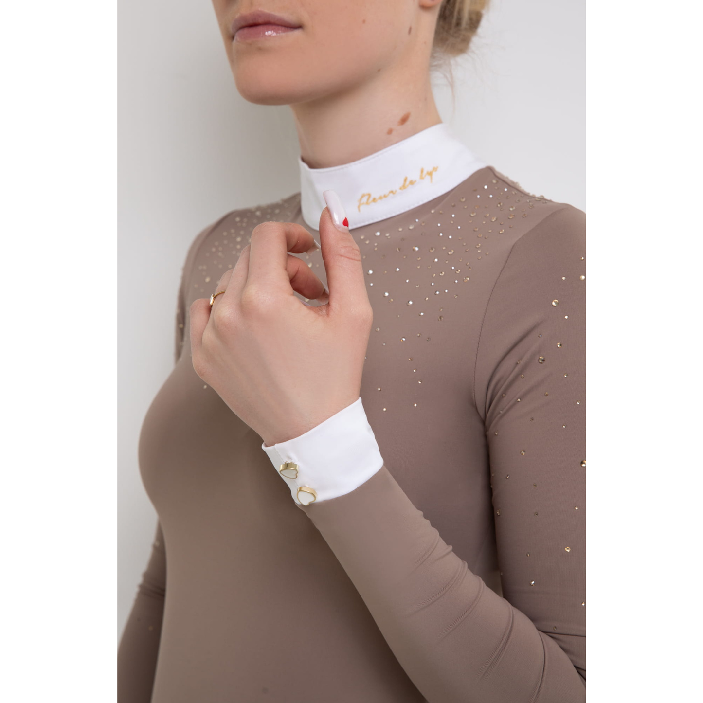 Fleur De Lys Holly Long Sleeve Shirt - Beige
