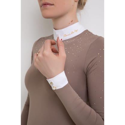 Fleur De Lys Holly Long Sleeve Shirt - Beige