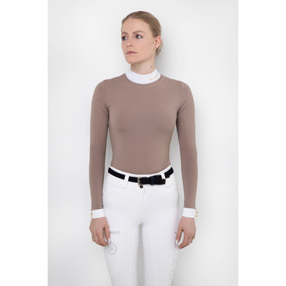 Fleur De Lys Holly Long Sleeve Shirt - Beige