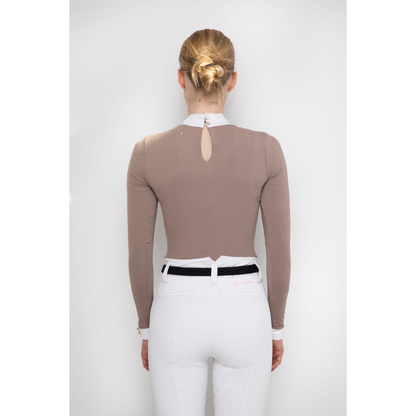 Fleur De Lys Holly Long Sleeve Shirt - Beige