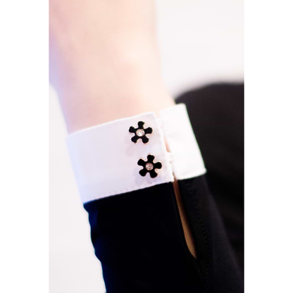 Fleur De Lys Holly Long Sleeve Shirt - Black