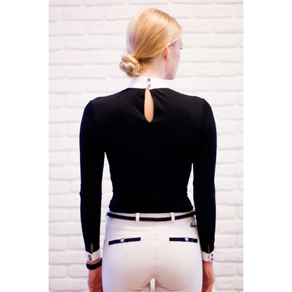 Fleur De Lys Holly Long Sleeve Shirt - Black