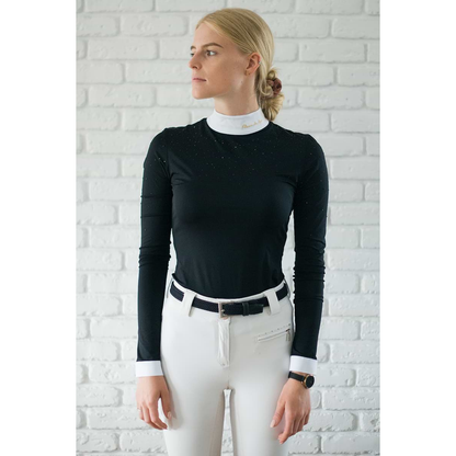 Fleur De Lys Holly Long Sleeve Shirt - Black