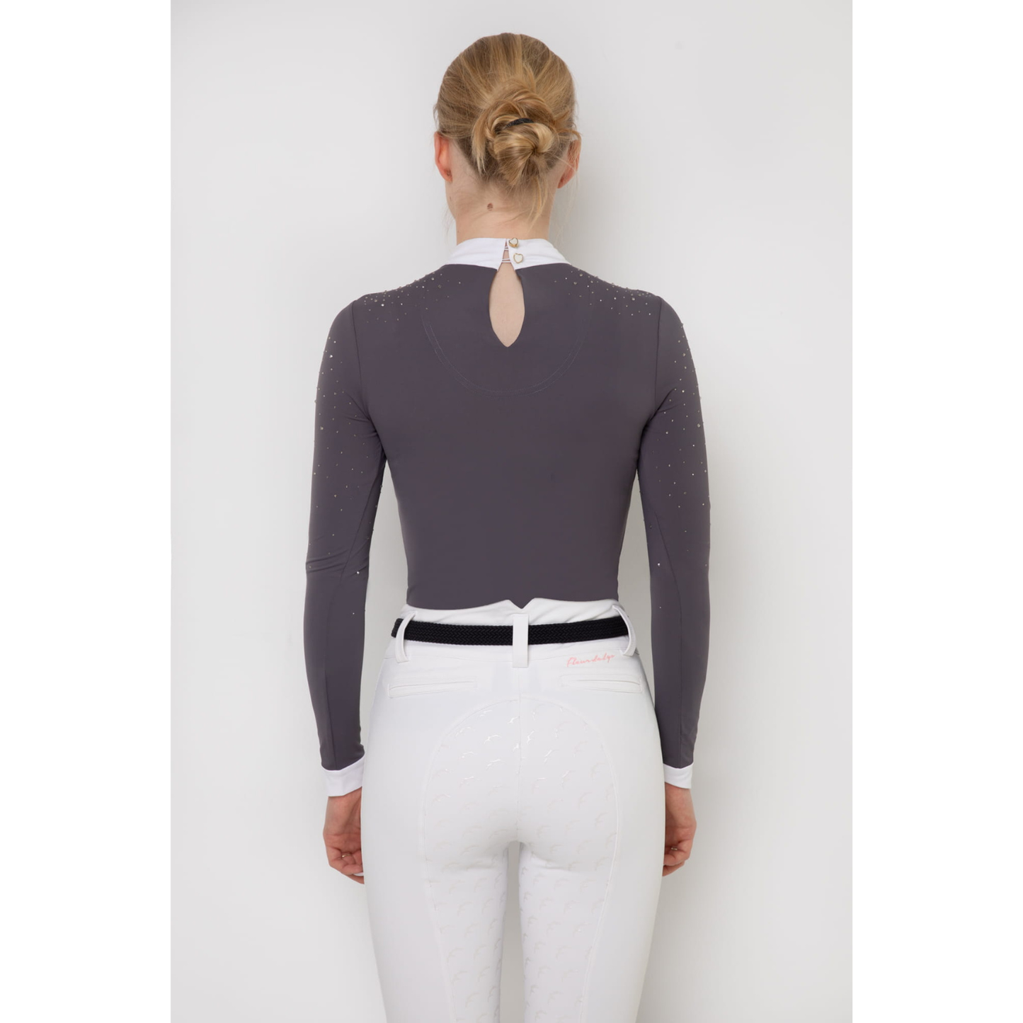 Fleur De Lys Holly Long Sleeve Shirt - Grey