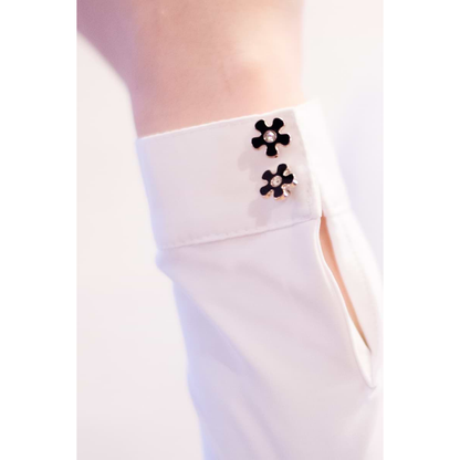 Fleur De Lys Holly Long Sleeve Shirt - White