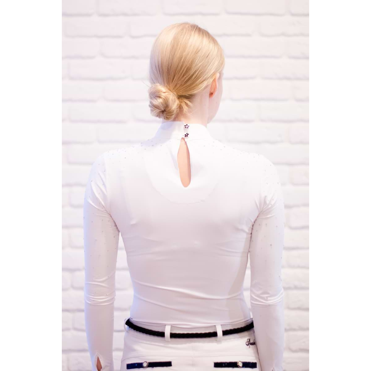 Fleur De Lys Holly Long Sleeve Shirt - White