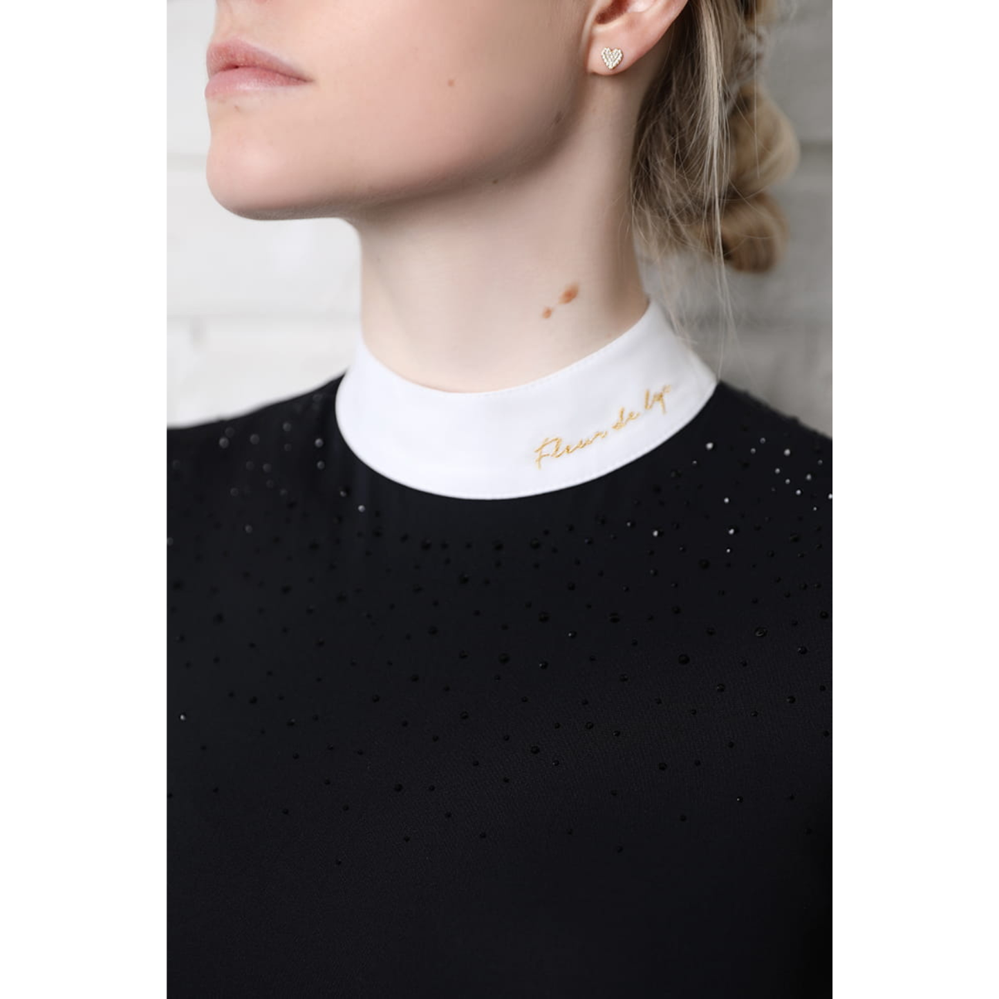 Fleur De Lys Holly Short Sleeve Shirt - Black