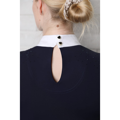 Fleur De Lys Holly Short Sleeve Shirt - Navy