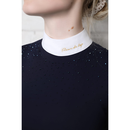 Fleur De Lys Holly Short Sleeve Shirt - Navy