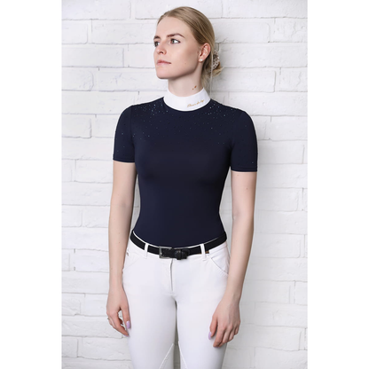 Fleur De Lys Holly Short Sleeve Shirt - Navy