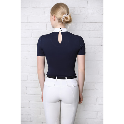 Fleur De Lys Holly Short Sleeve Shirt - Navy