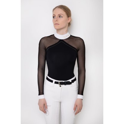 Fleur De Lys Molly Spark Long Sleeve Shirt - Black