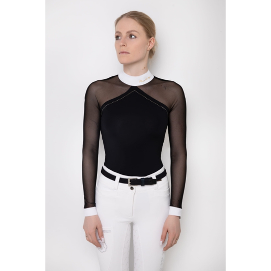 Fleur De Lys Molly Spark Long Sleeve Shirt - Black