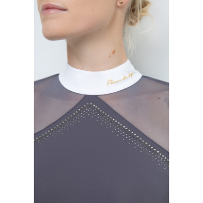 Fleur De Lys Molly Spark Long Sleeve Shirt - Graphite