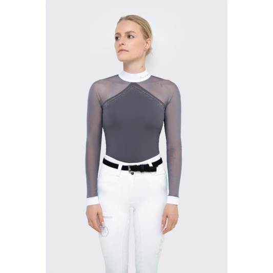 Fleur De Lys Molly Spark Long Sleeve Shirt - Graphite