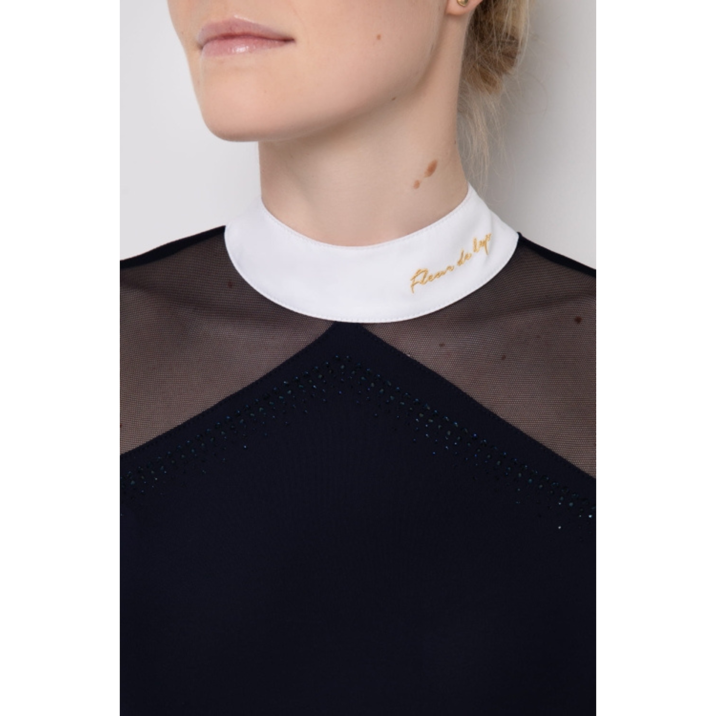 Fleur De Lys Molly Spark Long Sleeve Shirt - Navy