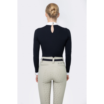 Fleur De Lys Gerbera Long Sleeve Shirt - Black