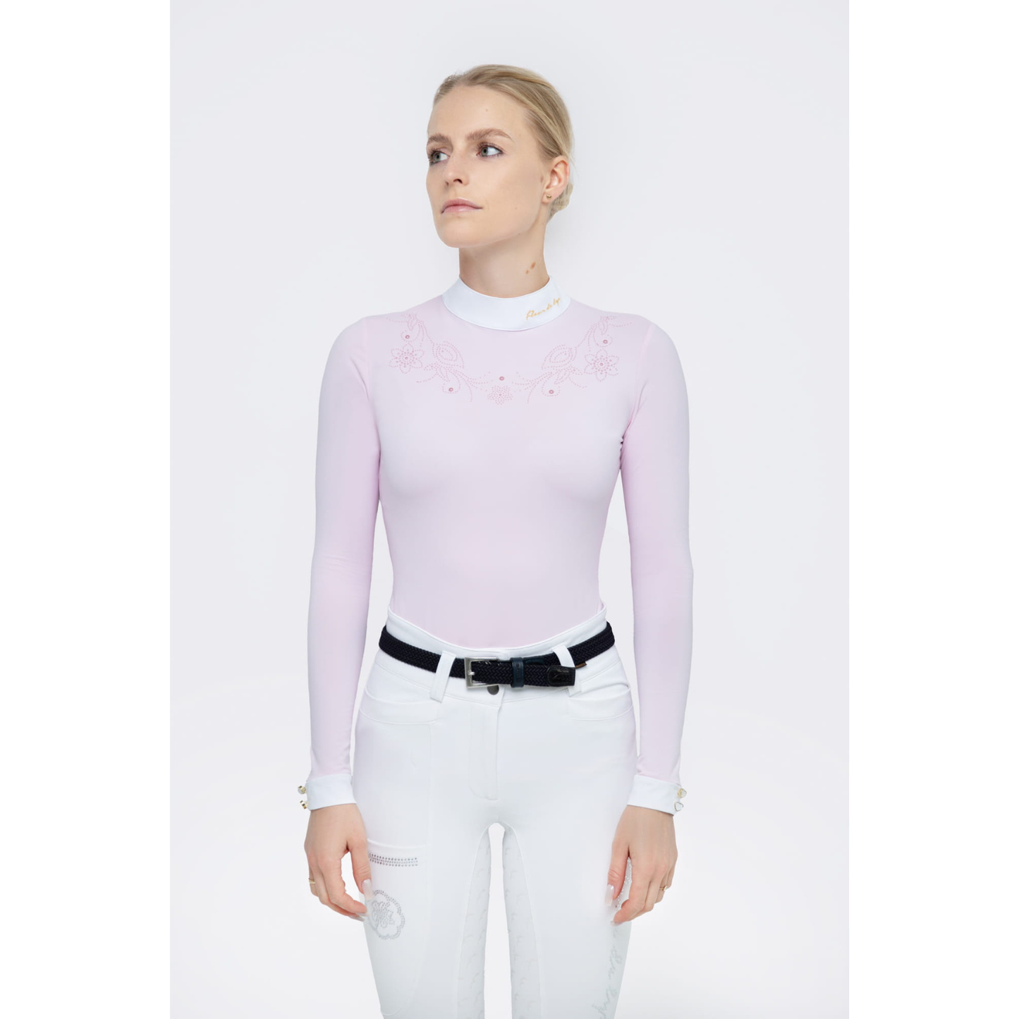 Fleur De Lys Gerbera Long Sleeve Shirt - Pink