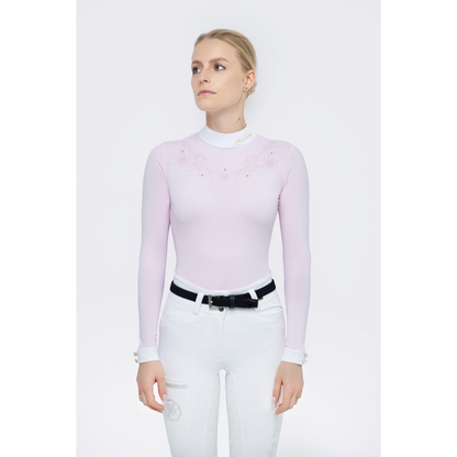 Fleur De Lys Gerbera Long Sleeve Shirt - Pink