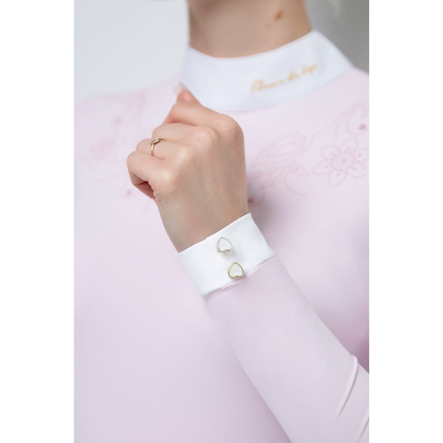 Fleur De Lys Gerbera Long Sleeve Shirt - Pink