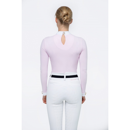 Fleur De Lys Gerbera Long Sleeve Shirt - Pink