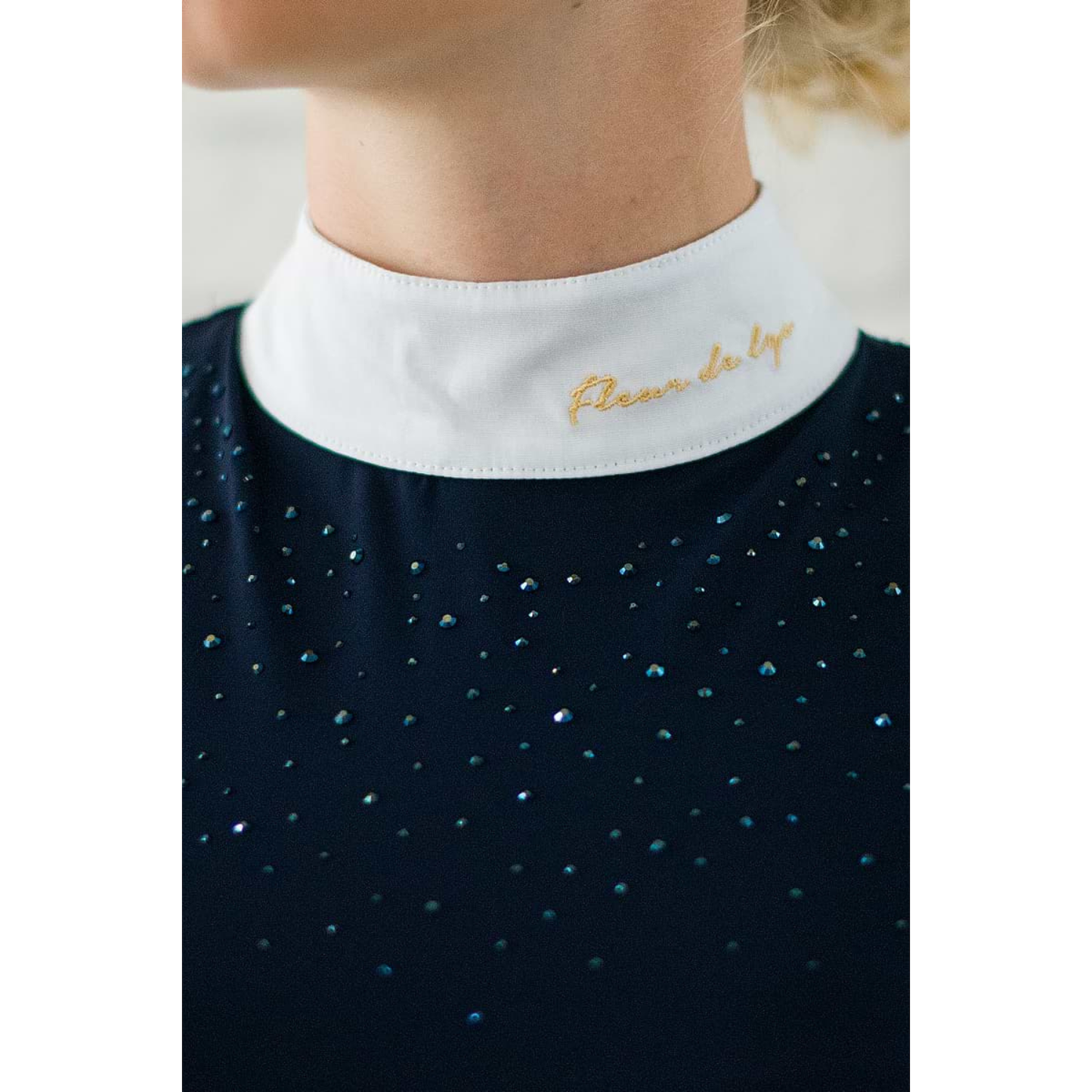 Fleur De Lys Holly Long Sleeve Shirt - Navy