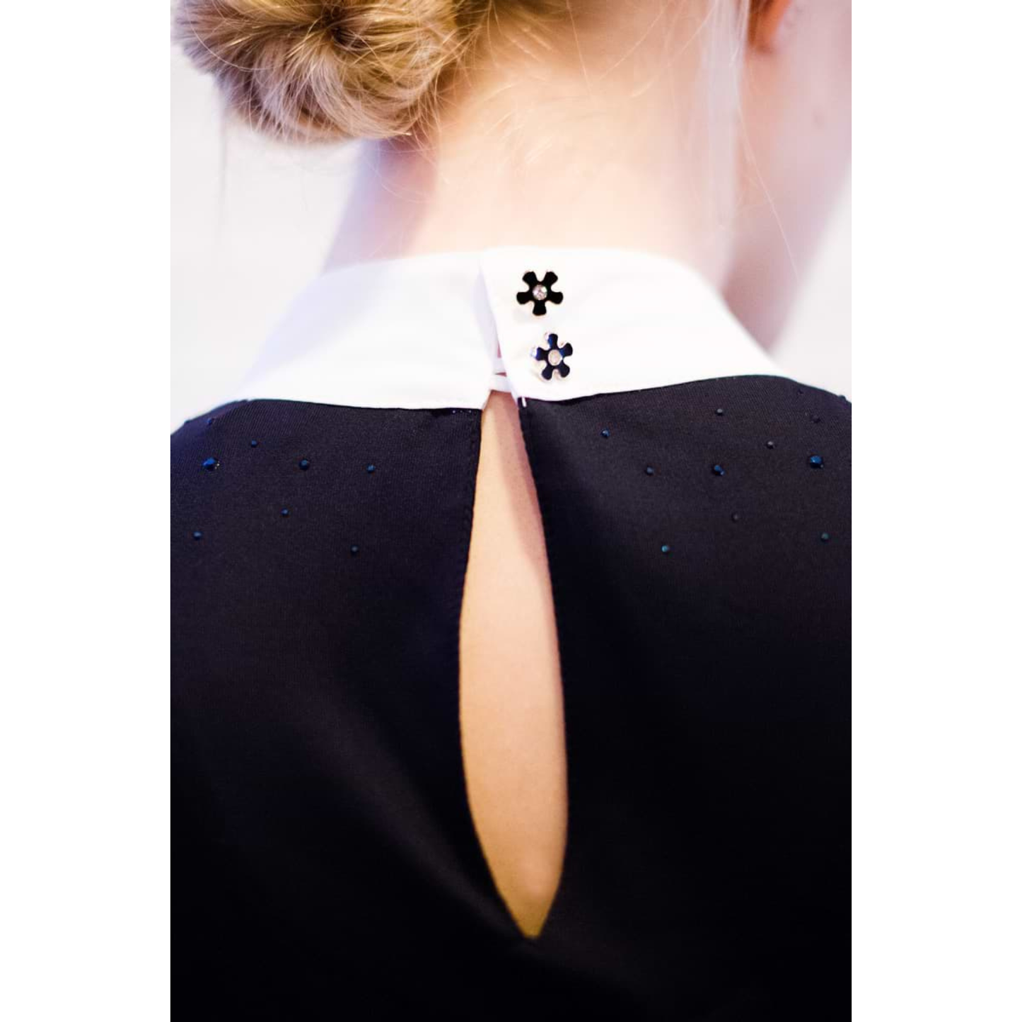 Fleur De Lys Holly Long Sleeve Shirt - Navy