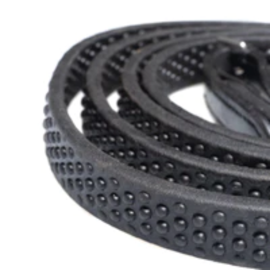 Flexible Fit Bio Grip Split Reins Black - Full Black Only