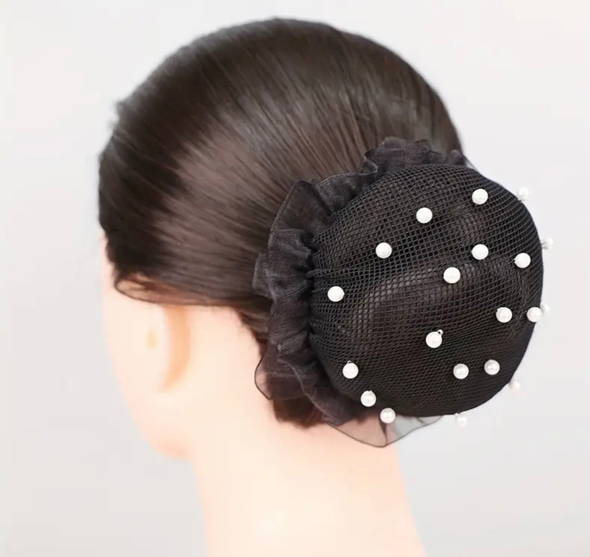 THD Pearl Bun Hair Net with Elastic