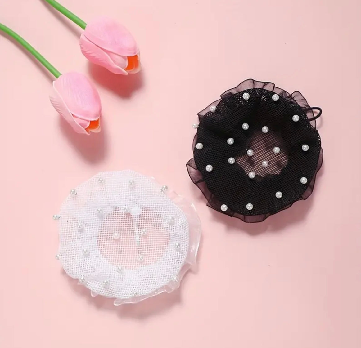 THD Pearl Bun Hair Net with Elastic