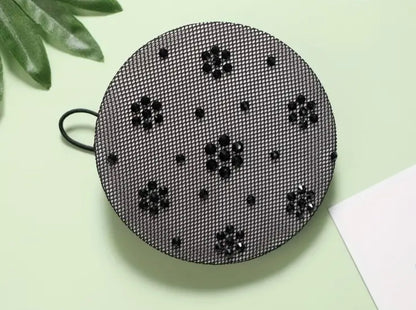 THD Crystal Bun Hair Net with Elastic
