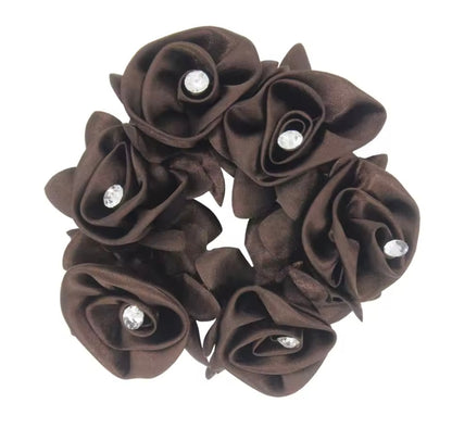 THD Rose Petal Scrunchie with Crystals